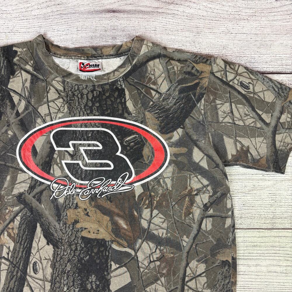 Vintage Dale Earnhardt Nascar Racing Camouflage T-shirt